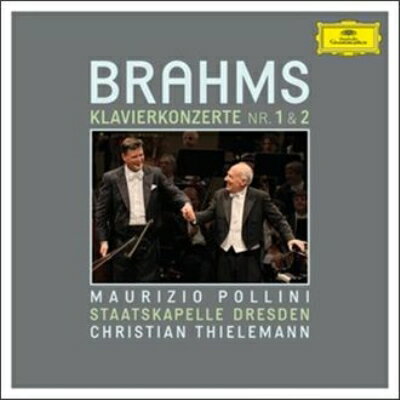 【輸入盤】 Brahms ブラームス / ピアノ協奏曲第1番、第2番　ポリーニ、ティーレマン &amp; シュターツカペレ・ドレスデン(2CD) 【CD】