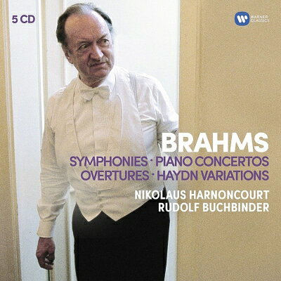 【輸入盤】 Brahms ブラームス / 交響曲全集、ピアノ協奏曲第1番、第2番、悲劇的序曲、大学祝典序曲、他　アーノンクール＆ベルリン・フィル、ロイヤル・コンセルトヘボウ、ブッフビンダー（5CD） 【CD】 hmvjapan-28109672 HMV&BOOKS online 1号店 パッケージ画像