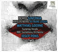 【送料無料】 Mahler マーラー / マーラー: 若き日の歌より(ベリオ版)、ベリオ: シンフォニア　マティアス・ゲルネ、ジョセプ・ポンス & BBC交響楽団、シナジー・ヴォーカルズ 輸入盤 【CD】