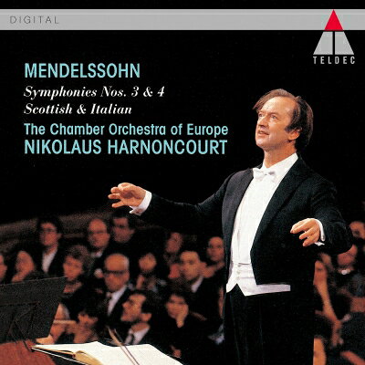 Mendelssohn メンデルスゾーン / 交響曲第3番『スコットランド』、第4番『イタリア』　ニコラウス・アーノンクール &amp; ヨーロッパ室内管弦楽団 【CD】
