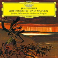 Sibelius シベリウス / 交響曲第4番、第5番　ヘルベルト・フォン・カラヤン＆ベルリン・フィル（1964、1965） 【Hi Quality CD】