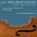 【輸入盤】 Telemann テレマン / 無伴奏フルートのための12のファンタジア(ヴァイオリン版)、無伴奏ヴァイオリンのための12のファンタジア ピーター・...