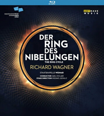 出荷目安の詳細はこちら商品説明ワーグナー：『ニーベルングの指環』全曲(日本語字幕付)ミヒャエル・シュルツ演出、カール・セント・クレア&ワイマール国民劇場2008年、ワーグナーと所縁の深いワイマール国民劇場で上演された『ニーベルングの指環』全曲。演出には様々な工夫が凝らされ、この長大な作品の理解を助けるのに一役買っています。歌手たちもバランス良く配置され、カール・セント・クレアが指揮するワイマール・シュターツカペレの豊潤な響きも魅力的です。21世紀の『リング』上演における一つの方向性を探る映像です。(輸入元情報)【収録情報】ワーグナー:『ニーベルングの指環』全曲● 前夜劇『ラインの黄金』全曲(収録時間:166分)まず冒頭で、幼い子供に置き換えられた三人のノルンが語る終末への物語(ヴォルフガンク・ヴィラシェック作)が語られます。舞台自体はこじんまりとしたもので、若干のチープさも感じられもしますが、それ以上に様々な工夫には感心するほかありません。ラインの乙女たちが泳ぐ川の流れ、神々が渡る橋、ホッピングシューズを用いた巨人族ファフナーの妖しい動き(日本のホープ、妻屋氏が演じています)など、とにかく見てのお楽しみです。歌手たちの知名度はまだまだではありますが、全体に漲る熱っぽさ、そして手作り感が、この舞台を極度に親しみやすいものにしています。(輸入元情報)　ヴォータン…マリオ・ホフ(バリトン)　ドンナー…アレクサンダー・ギュンター(バス・バリトン)　フロー…ジャン=ノエル・ブリエント(テノール)　ローゲ…エリン・カーヴス(テノール)　アルベリヒ…トーマス・メーヴェス(バリトン)　ミーメ…フリーデル・アウリッヒ(テノール)　ファーゾルト…レナトゥス・メツァール(バス)　ファフナー…妻屋秀和(バス)　フリッカ…クリスティーネ・ハンスマン(メゾ・ソプラノ)　フライア…マリエッタ・ツムビュルト(ソプラノ)　エルダ…ナディーネ・ヴァイスマン(アルト)　ヴォークリンデ…シロナ・ミチェル(ソプラノ)、他● 『ワルキューレ』全曲(収録時間:237分)『指環』第1夜です。『ラインの黄金』でこの世界観に慣れてしまえば、もう何が出てきても驚くことはありません。幕明けと共に轟々と鳴り響くはずの前奏曲・・・その前にワルキューレたちの歌と寸劇が挿入され(ヴォルフガンク・ヴィラシェック作)、聴き手を「巧妙につくられた世界」へと誘うやり方は『ラインの黄金』と同じです。ヴォータンに手をひかれ森へやって来た幼い兄妹が再会し、愛を育む場面(この舞台のために頭を丸めたという妻屋氏の壮絶な演技も見どころです)。そして彼らを見守るブリュンヒルデとヴォータンとの葛藤。これらが見事なまでにわかりやすく描かれています。物語で重要な働きをするブリュンヒルデの愛馬グラーネの勇姿も見どころです。そして幕切れで、花嫁衣装をまとったブリュンヒルデが火に包まれる前に浮かべる恍惚の表情がこの物語の核心です。(輸入元情報)　ジークムント…エリン・カーヴス(テノール)　フンディング…妻屋秀和(バス)　ヴォータン…レナトゥス・メツァール(バリトン)　ジークリンデ…キルステン・ブランク(ソプラノ)　ブリュンヒルデ…カテリーネ・フォスター(ソプラノ)　フリッカ…クリスティーネ・ハンスマン(メゾ・ソプラノ)　ヘルムヴィーゲ…シロナ・ミチェル(ソプラノ)　オルトリンデ…ヨアナ・キャスパー(ソプラノ)　ヴァルトラウテ…マリー=ヘレン・ヨエル(メゾ・ソプラノ)　ジークルーネ…キャロラ・グーバー(メゾ・ソプラノ)　ロスヴァイセ…クリスティアーネ・バッセク(メゾ・ソプラノ)　グリムゲルデ…ケルスティン・クヴァント(アルト)　シュヴェルツライテ…ナディーネ・ヴァイスマン(アルト)　グラーネ…エリカ・クレーメル、他● 第2夜『ジークフリート』全曲(収録時間:251分)ここでも独自の世界観がきらりと光る演出を目の当たりにすることができるでしょう。すっかり世話焼きおばさんと化したミーメ、やんちゃ坊主のジークフリート。これはある意味物語に忠実です。巨大過ぎるファフナー(ソファでポテチを食べすぎて太ってしまった人がイメージだとか)は自ら死を望んでいて、ジークフリートに倒される時は喜びの表情を浮かべます。英雄となったジークフリートは首尾よくブリュンヒルデを救い出しますが・・・。今作では配役にも注目。『ラインの黄金』の時とはアルベリヒとヴォータン役が逆になっています。これにも何か意味があるのでしょうか。様々な場面に深い深い意味が隠されているこの『ジークフリート』。演出を担当するシュルツは第3夜の『神々の黄昏』に於いて、この混沌とした物語にどのような結末を与えるのでしょうか。(輸入元情報)　ジークフリート…ジョニー・ファン・ハル(テノール)　ミーメ…フリーダー・アウリッヒ(テノール)　ヴォータンまたの名をさすらい人…トーマス・メーヴェス(バリトン)　アルベリヒ…マリオ・ホフ(バリトン)　ファフナー…妻屋秀和(バス)　ブリュンヒルデ…キャスリーン・フォスター(ソプラノ)　森の小鳥…ハイケ・ポルシュタイン(ソプラノ)　エルダ…ナディーネ・ヴァイスマン(アルト)　グラーネ…エリカ・クレーメル、他● 第3夜『神々の黄昏』全曲(収録時間:277分)ジークフリートまでに張り巡らされた伏線は全てこの『神々の黄昏』で解決されます。旅立つジークフリートを名残惜しそうに見守るブリュンヒルデ、そんな彼女をあっさり忘れてしまうジークフリート。彼を陥れるギービヒ家の者たち。それぞれの思惑が交錯し最後のクライマックスを迎えます。最後までブリュンヒルデを裏切らないのは愛馬グラーネでした。常にブリュンヒルデに寄り添っていたグラーネは、最後に満足気な笑みを浮かべ共に火の中に身を投じるか・・・と思いきやその結末は？　ちなみにグラーネ役のクレーマーの見事な銀髪は地毛だそうです。(輸入元情報)　ジークフリート…ノルベルト・シュミットベルク(テノール)　グンター…マリオ・ホフ(バリトン)　アルベリヒ…トーマス・メーヴェス(バリトン)　ハーゲン…レナトゥス・メツァール(バス)　ブリュンヒルデ…キャスリーン・フォスター(ソプラノ)　グートルーネ…マリエッタ・ツムビュルト(ソプラノ)　ヴァルトラウデ/エルダ…ナディーネ・ヴァイスマン(アルト)　第1のノルン…クリスティーネ・ハンスマン(メゾ・ソプラノ)　第2のノルン…ナディーネ・ヴァイスマン(アルト)　第3のノルン/ヴォークリンデ…ジロナ・ミヒェル(ソプラノ)　ヴェルグンデ/ワルキューレ…スーザン・ギュンター=ディスマイヤー(ソプラノ)　フロスヒルデ/ワルキューレ…クリスティアーネ・バッセク(メゾ・ソプラノ)　グラーネ…エリカ・クレーマー　シュターツカペレ・ワイマール　カール・セント・クレア(指揮)　演出:ミヒャエル・シュルツ　装置:ディルク・ベッカー　衣装:ルネ・リスターダル　ドラマトゥルギー:ヴォルフガンク・ヴィラシェック　収録時期:2008年　収録場所:ドイツ、ワイマール国民劇場(ライヴ)　映像監督:ブルックス・ライリー　総収録時間:930分　画面:カラー、16:9、1080i High Definition　音声:PCMステレオ、DTS-HD Master Audio 5.1　字幕:英語、ドイツ語、フランス語、イタリア語、スペイン語、日本語　50GBx4　Region All