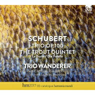 【輸入盤】 Schubert シューベルト / ピアノ五重奏曲『ます』、ピアノ三重奏曲第2番　トリオ・ワンダラー、クリストフ・ゴーゲ、ステファーヌ・ロジェロ（レーベル・カタログ付） 【CD】