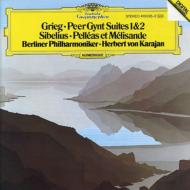 【輸入盤】 Grieg グリーグ / グリーグ：『ペール ギュント』組曲第1番 第2番 シベリウス：組曲『ペレアスとメリザンド』 ヘルベルト フォン カラヤン＆ベルリン フィル 【CD】