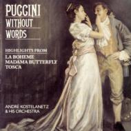 【輸入盤】 Puccini プッチーニ / Without Words-boheme, Madama Butterfly, Tosca: Kostelanetz / His O 【CD】