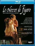 Mozart モーツァルト / 『フィガロの結婚』全曲　マルティノーティ演出、ルネ・ヤーコプス＆コンチェルト・ケルン、ダッシュ、ピサローニ、他（2004　ステレオ）（日本語字幕付） 【BLU-RAY DISC】