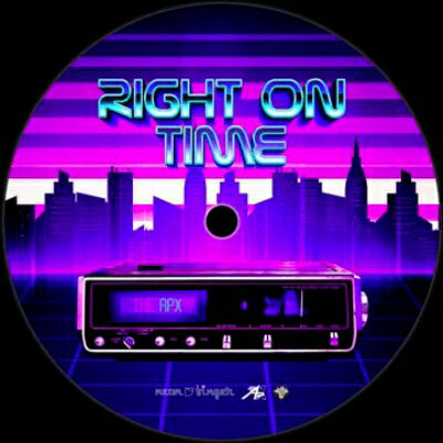 Apx / Right On Time (Vocal Version) / Right On Time (Inst. Version) （7インチシングルレコード） 【7&quot;&quot;Single】