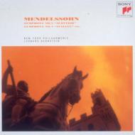 Mendelssohn ǥ륹 / Sym.3, 4, Hebriden: Bernstein / Nyp CD