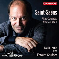【輸入盤】 Saint-Saens サン＝サーンス / ピアノ協奏曲第1番、第2番、第4番　ルイ・ロルティ、エドワード・ガードナー＆BBCフィル 【CD】