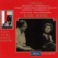 【輸入盤】 Schumann / Beethoven / シューマン、ベートーヴェン：交響曲第4番、マーラー：さすらう若人の歌　ベーム＆ウィーン・フィル、C・ルードヴィヒ（MS） 【CD】