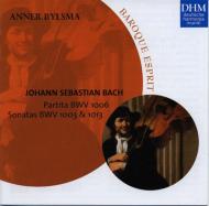  A  Bach, Johann Sebastian obn   (Cello Piccolo)sonata.2, Partita.3 For Solo Violin, Flute Partita: Bylsma  CD 