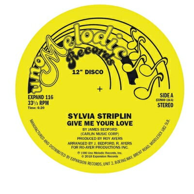 Sylvia Striplin シルビアストリップリン / Give Me Your Love / You Can't Turn Me Away (12インチシングルレコード) 