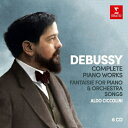 【輸入盤】 Debussy ドビュッシー / ピアノ独奏曲全集、幻想曲、歌曲集 アルド・チッコリーニ、ジャニーヌ・ミショー、ジャン・マルティノン&フランス国立放送管弦楽団、他(6CD) 【CD】