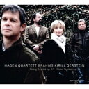 【輸入盤】 Brahms ブラームス / 弦楽四重奏曲第3番、ピアノ五重奏曲 ハーゲン四重奏団、キリル・ゲルシュタイン 【CD】