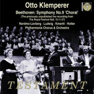 Beethoven ベートーヴェン / 交響曲第9番『合唱』　オットー・クレンペラー＆フィルハーモニア管弦楽団（1957年ステレオ・ライヴ）（日本語解説付） 【CD】