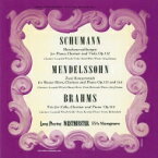 Mendelssohn メンデルスゾーン / ロマン派クラリネット作品集～ブラームス：クラリネット三重奏曲、メンデルスゾーン、シューマン　レオポルト・ウラッハ、イェルク・デムス、他 【Hi Quality CD】