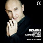 【輸入盤】 Brahms ブラームス / ピアノ・ソナタ第3番、パガニーニの主題による変奏曲　ネルソン・ゲルナー 【CD】