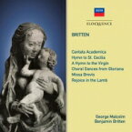 【輸入盤】 Britten ブリテン / 合唱作品集　ジョージ・マルコム＆ロンドン交響合唱団、ウェストミンスター大聖堂合唱団、ベンジャミン・ブリテン＆パーセル・シンガーズ、他 【CD】