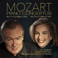 【輸入盤】 Mozart モーツァルト / ピアノ協奏曲第24番、第17番　オルリ・シャハム、デイヴィッド・ロバートソン＆セントルイス交響楽団 【CD】