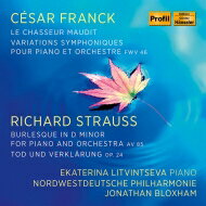 【輸入盤】 Franck フランク / フランク：交響変奏曲、呪われた狩人、R.シュトラウス：ブルレスケ、死と浄化　エカテリーナ・リトヴィンツェヴァ、ジョナサン・ブロックスハム＆北西ドイツ・フィル 【CD】