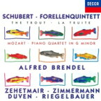 Schubert シューベルト / シューベルト：ます、モーツァルト：ピアノ四重奏曲第1番　アルフレート・ブレンデル、トーマス・ツェートマイアー、タベア・ツィンマーマン、他 【SHM-CD】