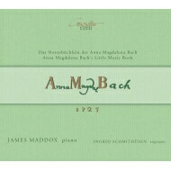【輸入盤】 Bach, Johann Sebastian バッハ / アンナ・マクダレーナ・バッハの音楽帳　ジェイムズ・マドックス、イングリット・シュミットヒューゼン（2CD） 【CD】