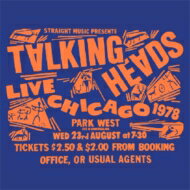 yAՁz Talking Heads g[LOwbY / Park West Chicago 1978 yCDz