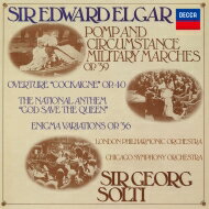 Elgar エルガー / エニグマ変奏曲、行進曲『威風堂々』（5曲）、序曲『コケイン』、他　ゲオルグ・ショルティ＆シカゴ交響楽団、ロンドン・フィル 【SHM-CD】