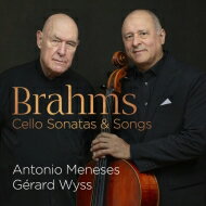 【輸入盤】 Brahms ブラームス / チェロ・ソナタ第1番、第2番、歌曲編曲集　アントニオ・メネセス、ジェラール・ヴィス 【CD】