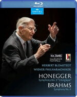 Brahms ブラームス / ブラームス：交響曲第4番、オネゲル：交響曲第3番『典礼風』　ヘルベルト・ブロムシュテット＆ウィーン・フィル 【BLU-RAY DISC】