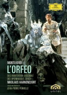 Monteverdi モンテベルディ / 『オルフェオ』全曲　ポネル演出、ニコラウス・アーノンクール＆チューリッヒ歌劇場、フッテンロッハー、他（1977　ステレオ　日本語字幕付） 