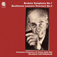 【輸入盤】 Brahms ブラームス / ブラームス：交響曲第1番、ベートーヴェン：『レオノーレ』序曲第3番　ヴィルヘルム・フルトヴェングラー＆トリノ・イタリア放送交響楽団（1952）（平林直哉復刻） 【CD】