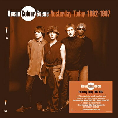 Ocean Colour Scene オーシャンカラーシーン / Yesterday Today 1992-1997 (Signed Edition) (Blue / Orange / Red Vinyl) 【LP】