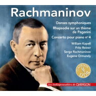 【輸入盤】 Rachmaninov ラフマニノフ / ピアノ協奏曲第4番（ラフマニノフ、オーマンディ＆フィラデルフィア管弦楽団）、パガニーニの主題による狂詩曲（ウィリアム・カペル）、交響的舞曲（オーマンディ指揮） 【CD】