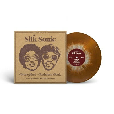 楽天HMV＆BOOKS online 1号店Bruno Mars, Anderson .Paak, Silk Sonic / An Evening With Silk Sonic （ブラウン＆ホワイト・スプラッター・ヴァイナル仕様 / アナログレコード） 【LP】