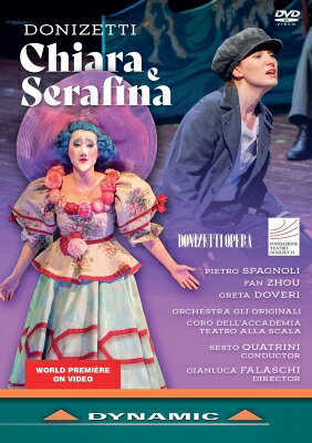 Donizetti ドニゼッティ / 歌劇『キアラとセラフィーナ』全曲　ファラスキ演出、クアトリーニ＆リ・オリジナーリ、ドヴェーリ、スパニョーリ、他（2022　ステレオ）（日本語字幕付） 【DVD】