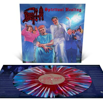 Death デス / Spiritual Healing (Foil Jacket - Red, Cyan And Black Merge With Splatter) 【LP】
