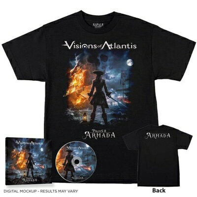 ͢ס Visions Of Atlantis / Pirates Ii - Armada - Digisleeve Cd + T-shirt Bundle (Xl Size) CD