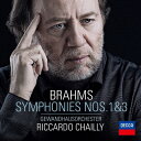 Brahms ブラームス / 交響曲第1番、第3番 リッカルド・シャイー&ゲヴァントハウス管弦楽団 【Hi Quality CD】
