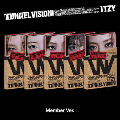 ITZY / TUNNEL VISION (MEMBER Ver.) (ランダムカバー・バージョン) 【CD】