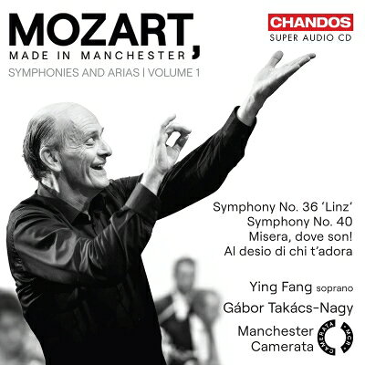 【輸入盤】 Mozart モーツァルト / 交響曲とアリア集 第1集〜交響曲第40番、第36番『リンツ』、他　ガボール・タカーチ＝ナジ＆マンチェスター・カメラータ、イン・ファン 【SACD】 hmvjapan-29167813 HMV&BOOKS online 1号店 パッケージ画像