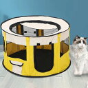 ペットサークル 折りたたみ 犬 猫 ウサギ メッシュサークル おしゃれ 円形 通気性 折り畳み ペットハウス S/Mサイズ ケージ 室内 屋外 ペットサークルカ...