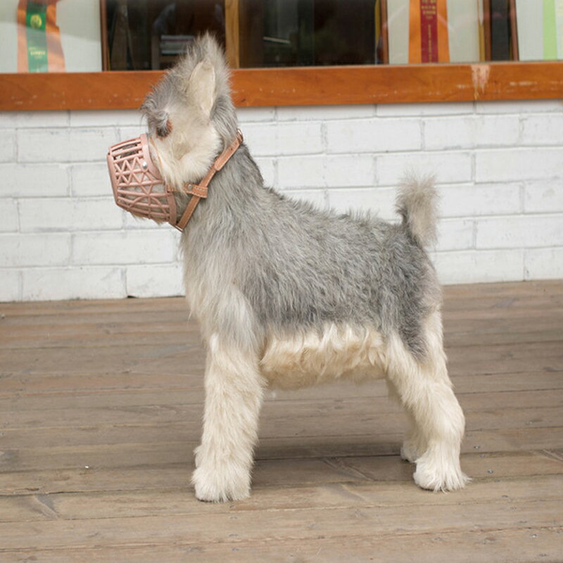 ペット用マスク 犬用品 口輪 バリア式ロカバー ペット用 犬 躾マスク 鳴き声防止 飲食可能 グリッド 軟質 耐久性 犬種汎用