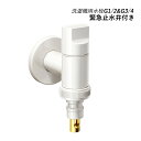 AAAZM 洗濯機用水栓 洗濯機蛇口 緊急止水弁付 水栓 洗濯機蛇口用ニップル 自動止水機能付き 真鍮 2in1 万能ホーム水栓用 取り替え用 水栓金具 逆流防止弁 横水栓 標準G1 / 2 G3 / 4 単水栓 洗濯機用 水漏れ防止ストッパー付きニップル 下向き 交換自分で 取替簡単 ホワイト
