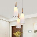AAAZM ペンダントライト LED 北欧 おしゃれ 円柱形 ガラス 木製 天井照明器具 和風 モダン 木目調 吹き抜け ダイニング リビング キッチン レストラン ベッドルーム 居間 和室 洋室 食卓用 玄関 寝室 廊下 工事不要 ダクトレール 引掛シーリング用 LED電球付 送料無料
