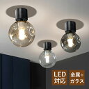 AAAZM シーリングライト 北欧 ガラス ボール 丸型 おしゃれ LED対応 透明 天井照明器具 ベッドルーム 寝室 リビング 玄関 ダイニング 室内 オシャ...