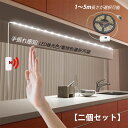 AAAZM【二個セット】 テープライト LED クローゼットライト USB給電 センサーライト 防水 手振れ感知 インテリア照明器具 ナイトライト タンス 戸棚...