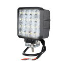 AAAZM 2個セット LED投光器 屋外照明 DC12V~DC24V 作業灯 屋外用 昼光色 ワークライト 投光器 48W 正方形 LEDライト アウトドア照明 防塵 防水 防雨 看板灯 高輝度 漁船 集魚灯 サーチライト 車 外灯 工事車両 建設車両 ショベルカー はたらくくるま 後付けルームライト