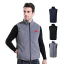 電熱ベスト メンズ レディース 電熱ウェア 詰襟 袖無し おしゃれ 暖かい 防寒 起毛ベスト 4箇所発熱 USB給電 バッテリー付き 薄手 加熱ベスト 3段階温...